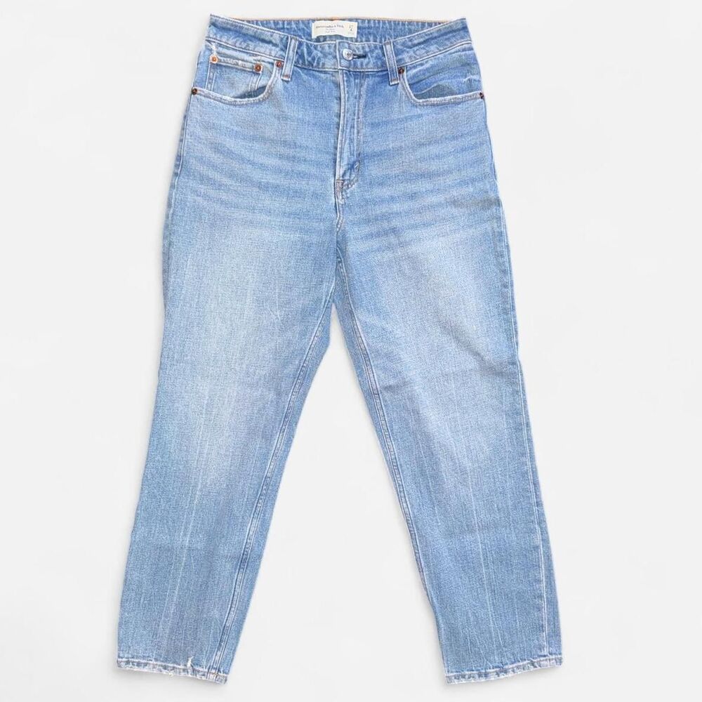 Abercrombie & Fitch The Mom High Rise Curve Love Jeans - Size 4 Short / 27 Short